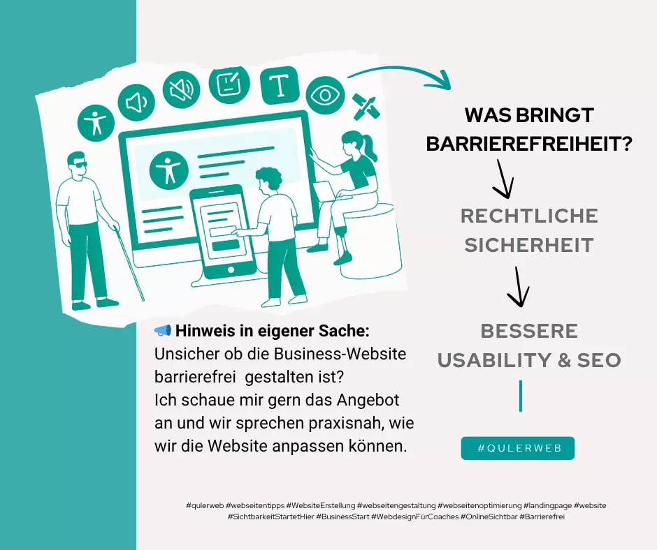 Bild für Blogbeitrag Facebook-Post Nr. 13 - Barrierefreies Webdesign Bild für Blogbeitrag Facebook-Post Nr. 13 - Barrierefreies Webdesign